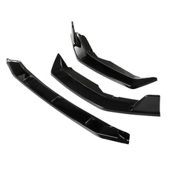 Painted Bright Black Front Bumper Lip Chin Spoiler Splitter For Nissan Sentra 2020 2021