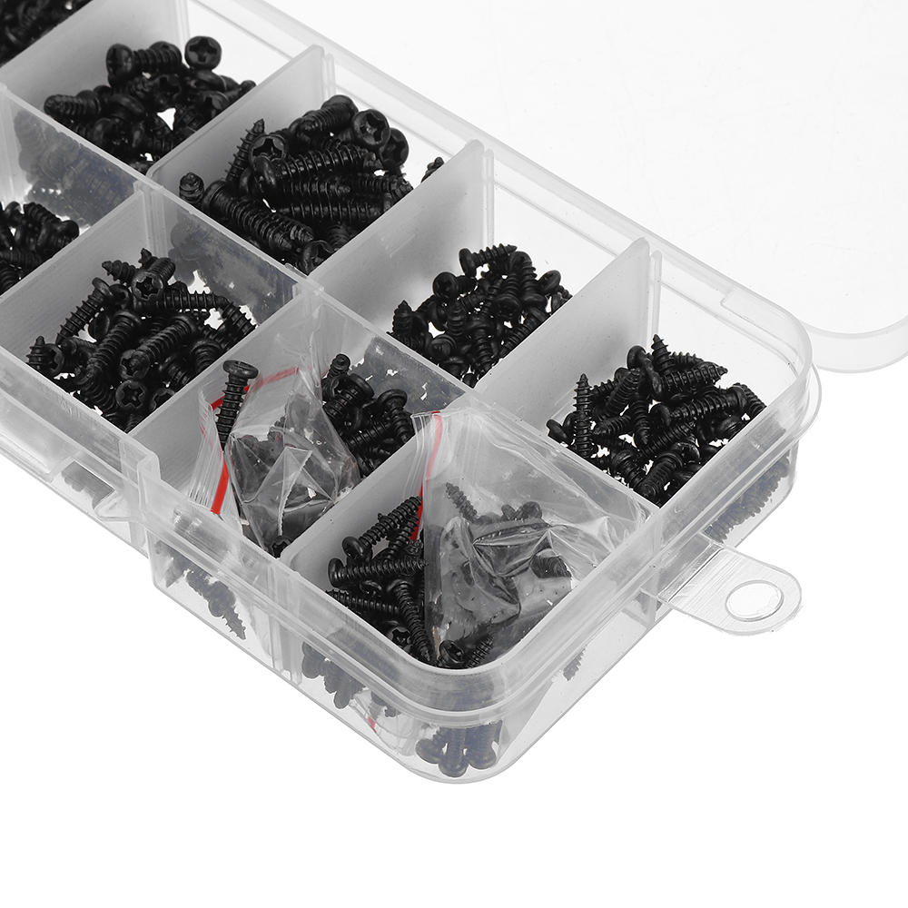500Pcs P hilips Button Head Screw Carbon Steel Mini Electronic Notebook Laptop Repair Screw Self-Tapping Bolt Assortment Kit