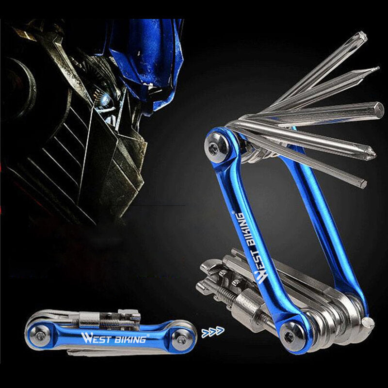 11-in-1 Bicycle Repair Tools Kit Multifunction Hex Spoke Cycling Screwdrivers Tools Tyres Lever Allen Wrench MTB Bike Tools