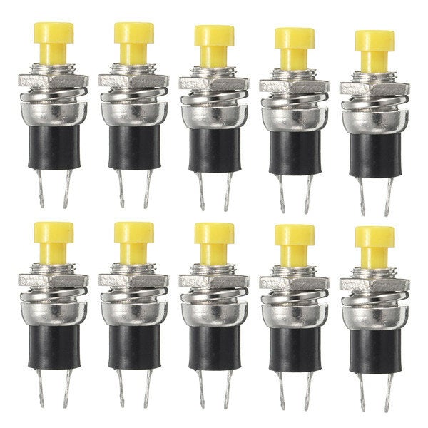 10pcs Momentary Button Switches ON/OFF Push Button Mini Switches 250V 0.5A