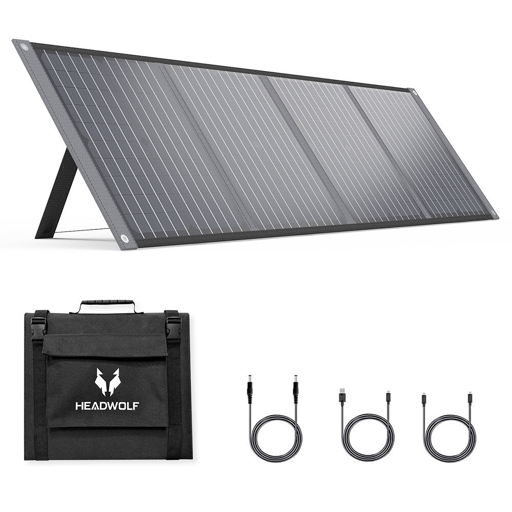 100W 18V Portable Solar Panel Foldable IP65 Waterproof Solar Panel For Power Station