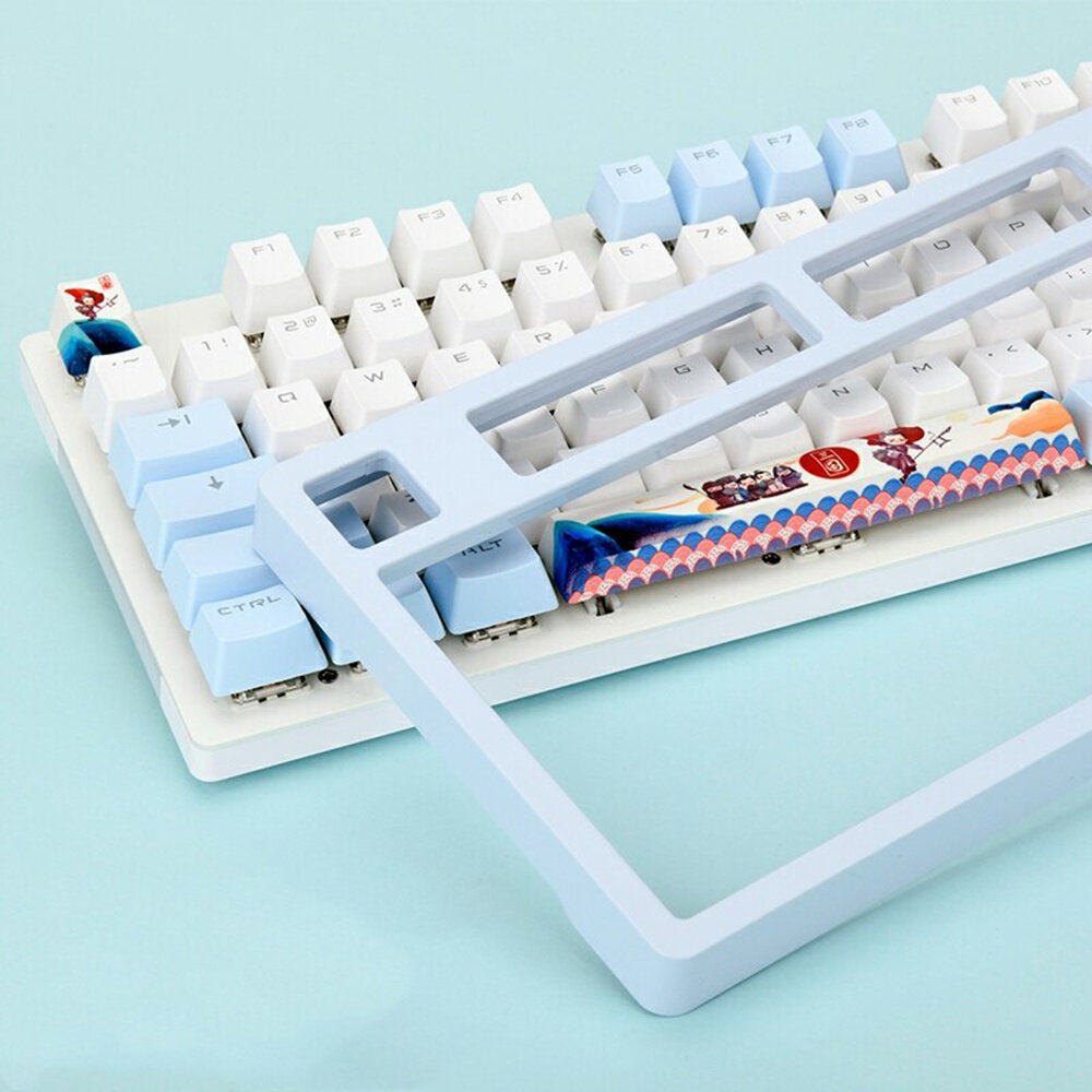 Mechanical Gaming Programming Keyboard Type-C Wired Keyboard 104 Keys Macro With Magnetic Upper Cover Translucent PBT Supplement Keycaps