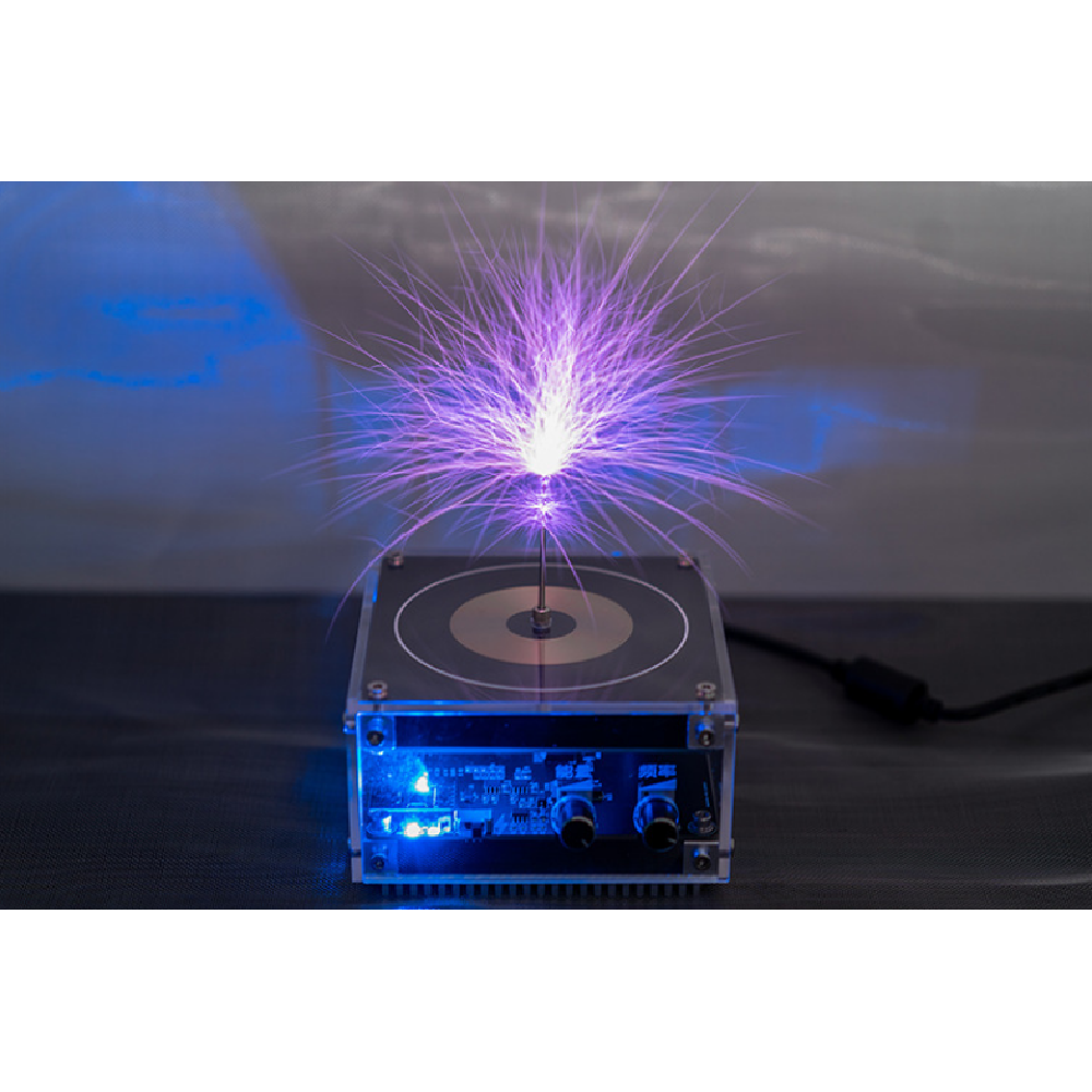 Long Arc And Bluetooth Music Dual Mode Music Tesla Coil Palm Flash Bluetooth Flash Length 10CM Science Toys