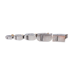 5PCS Handmade Metal Brass Luthier Tool For Viola Plane Tool Violin Maker Copper Plane Silver Color