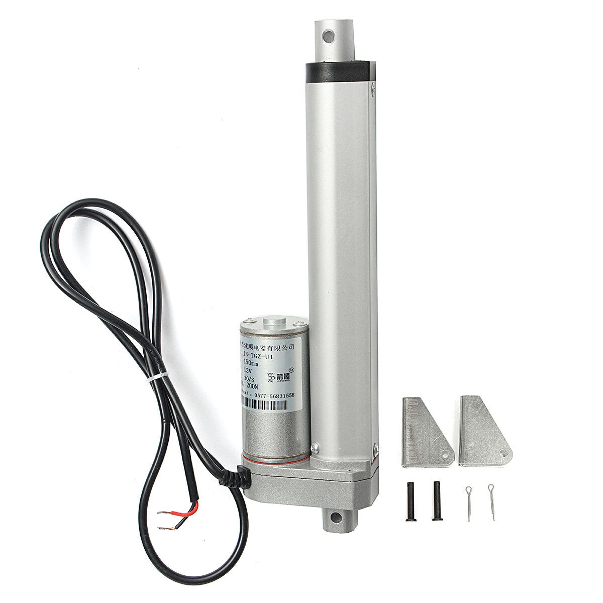 DC 12V 50-300mm 200N Stroke Tubular Motor Linear Actuator Motor