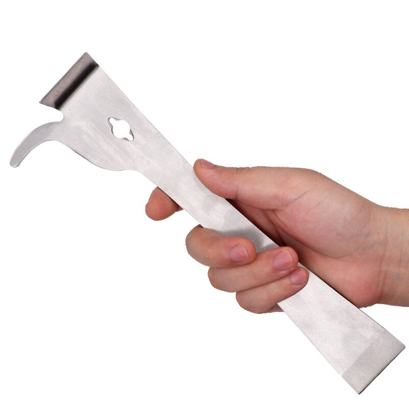 Bee Honey Beekeeping Tools Set Stainless Steel Thumb Type Bee Hive Scraper Beekeeping Scraper Beekeeping Cutter Honey