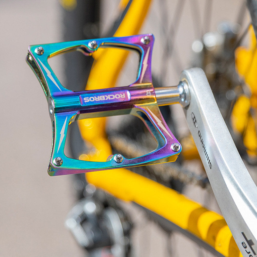 Bike Pedals CNC Aluminum Alloy Sealed Bearing Anti-slip Colorful 1 Pair
