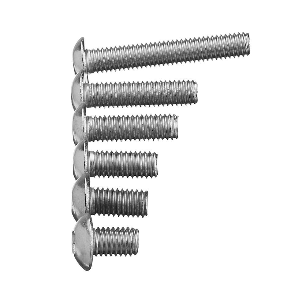 140Pcs M5 Stainless Steel 8-30mm Hex Socket Button Head Screw Bolt Assortment Kit