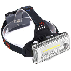 1300LM 30W COB LED Rechargeable 18650 USB Headlamp Cycling Lamp