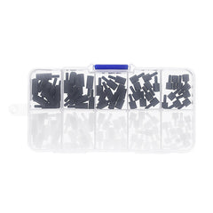 100Pcs M2.5 Nylon Hex Screw Black&White Female to Male PCB Standoff Column Set