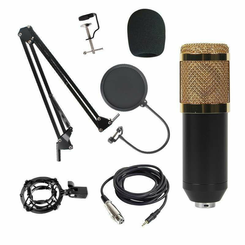Live Microphone Sound Card Bracket Set Anchor Link Tripod Stand Fantoomvoeding Equipment