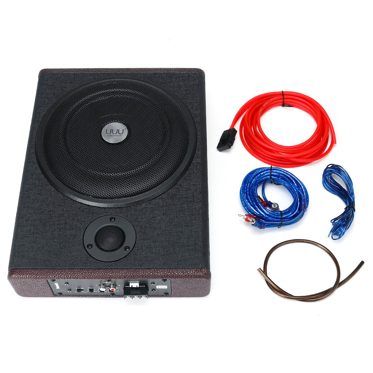 Ultra-thin Car Seat Subwoofer Car Active Subwoofer Audio Speaker Amplifier 10 Inches