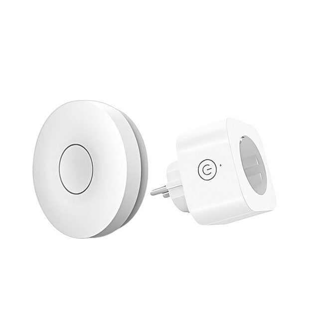 EU Plug 10A Wireless Smart Home Remote Control Socket No Need Wifi/Battery Required Self-powered Air Switch Food Residues Garbage Disposal Appliances