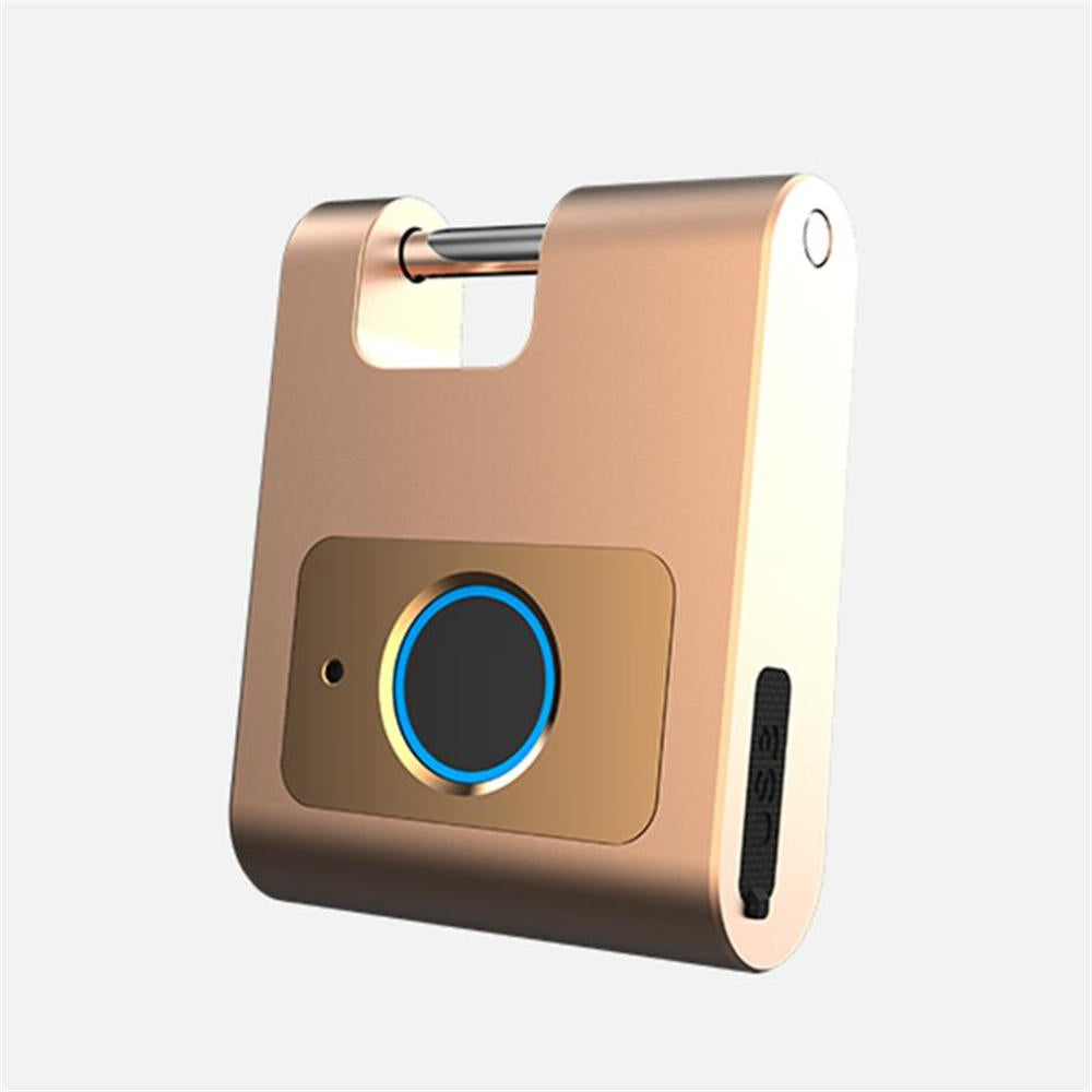 Bluetooth Outdoor Portable Intelligent Small Door Lock Phone App Software Control Fingerprint Padlock For Smart Home