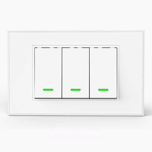Smart No Neutral Push Button Switch 1/2/3 Gangs Smartthings App Alexa Google Home,220-240V