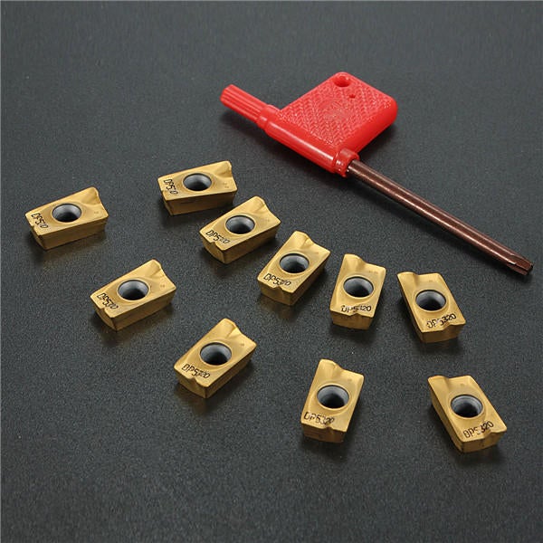 10pcs Carbide Inserts 25R0.8 Cutters For Indexable Milling Tools