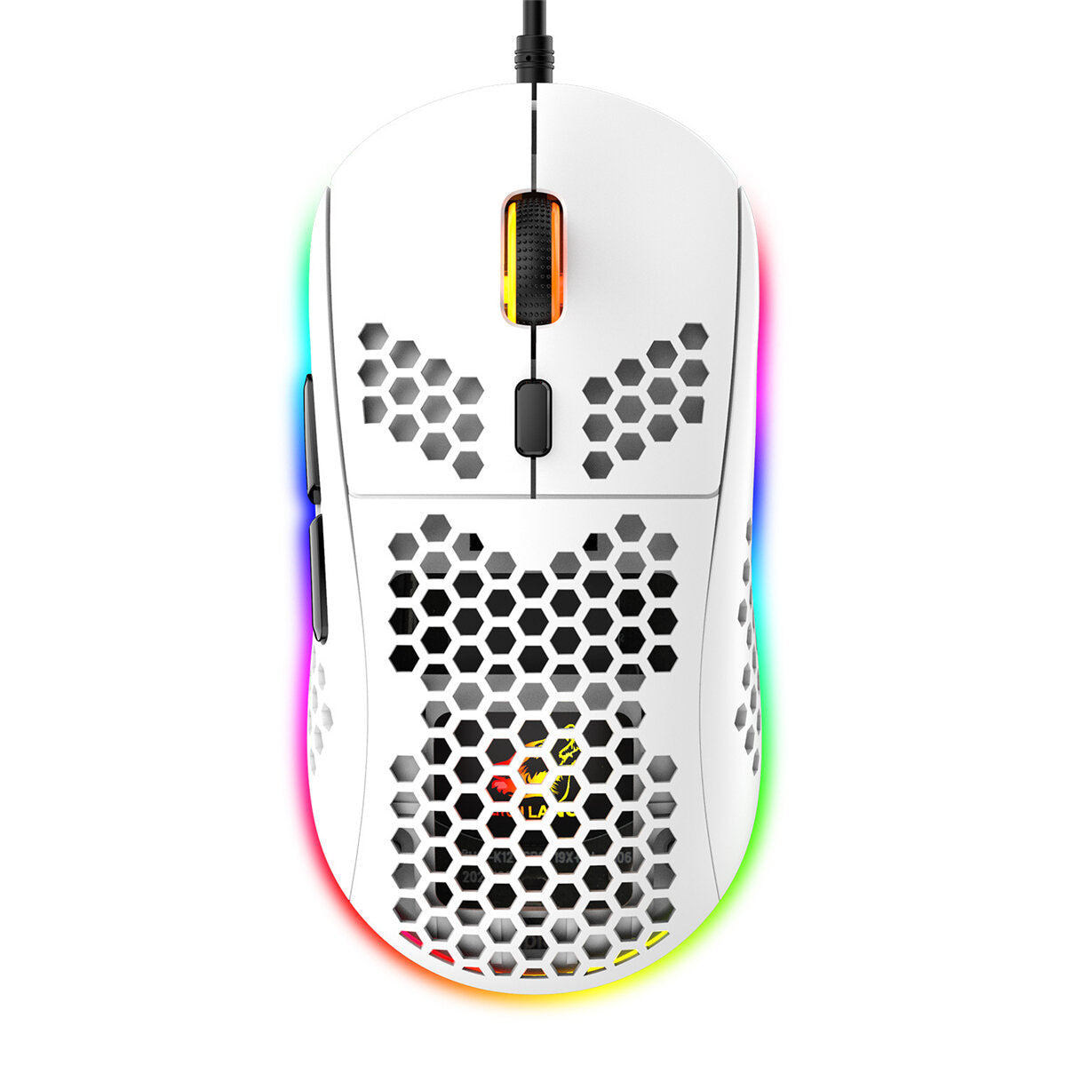 Wired Game Mouse Breathing RGB Colorful Honeycomb Hollow 12000DPI Gaming Mouse USB Wired Gamer Mice for Desktop Computer Laptop PC