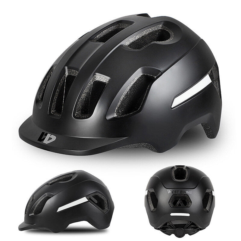 58-62cm Adjustable 3 Modes Bike Helmet Breathable UV Protection Reflective Motorcycle Helmet Camping Travel Cycling
