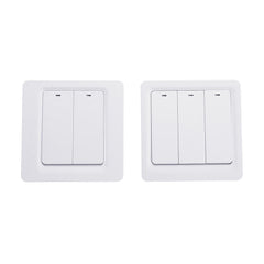 WiFi Smart Light Switch Push Button Smart Life/Tuya APP Remote Control Works with Alexa Google Home for Voice Control 1/2/3 Gang