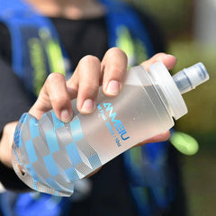 300ML Outdoor Sport Water Bag TPU Soft Food-grade Lightweight Collapsible Water Bottle For Hiking Cycling Running