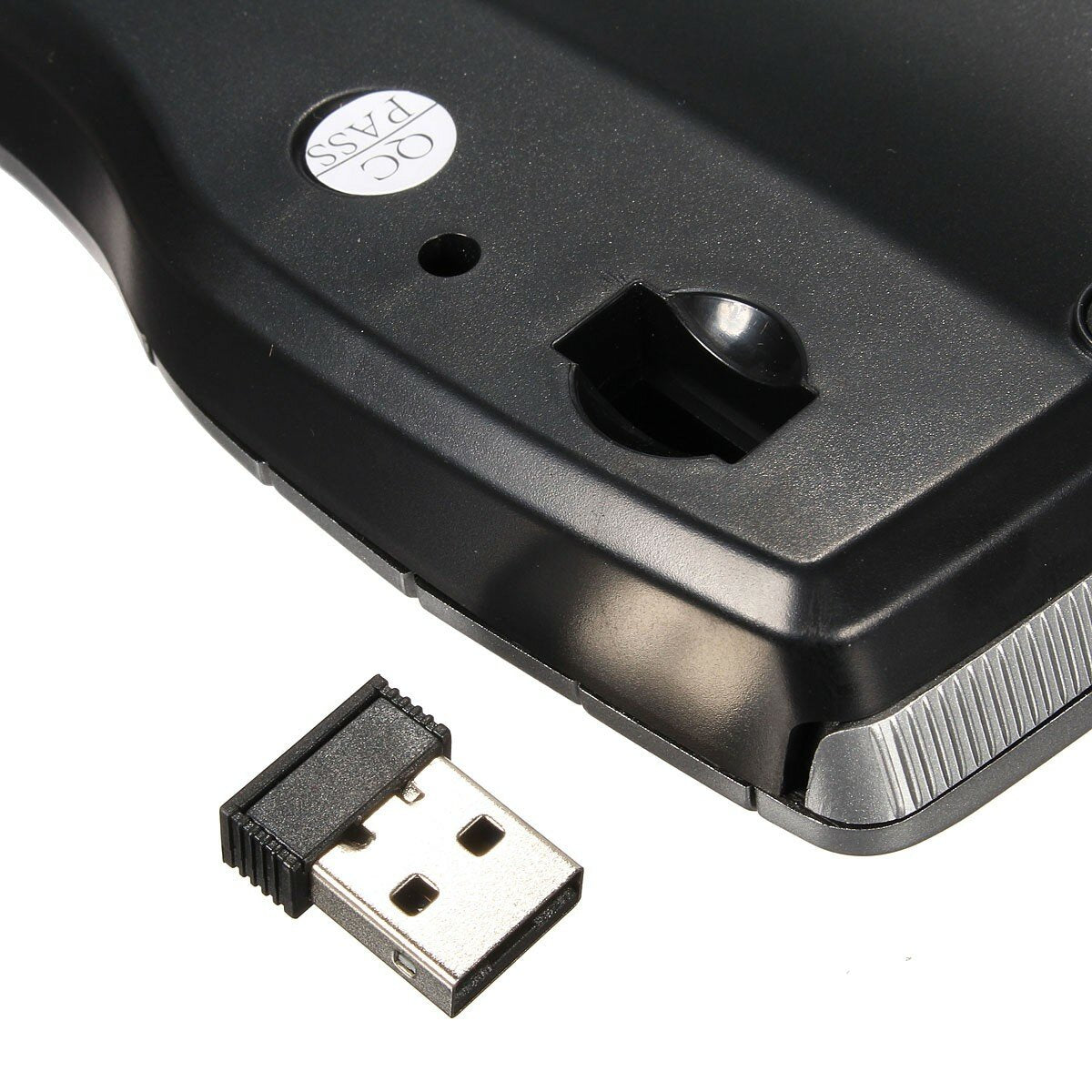 Wireless Air Keyboard 2-In-1 Mouse Scroll Wheel German Keyboard with Optical Trackball for Mini PC Android