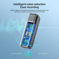 Wireless Microphone Receiver 2.4G HD Noise Reduction Video Recording Mini Mic for Live Broadcast Vlog Interview