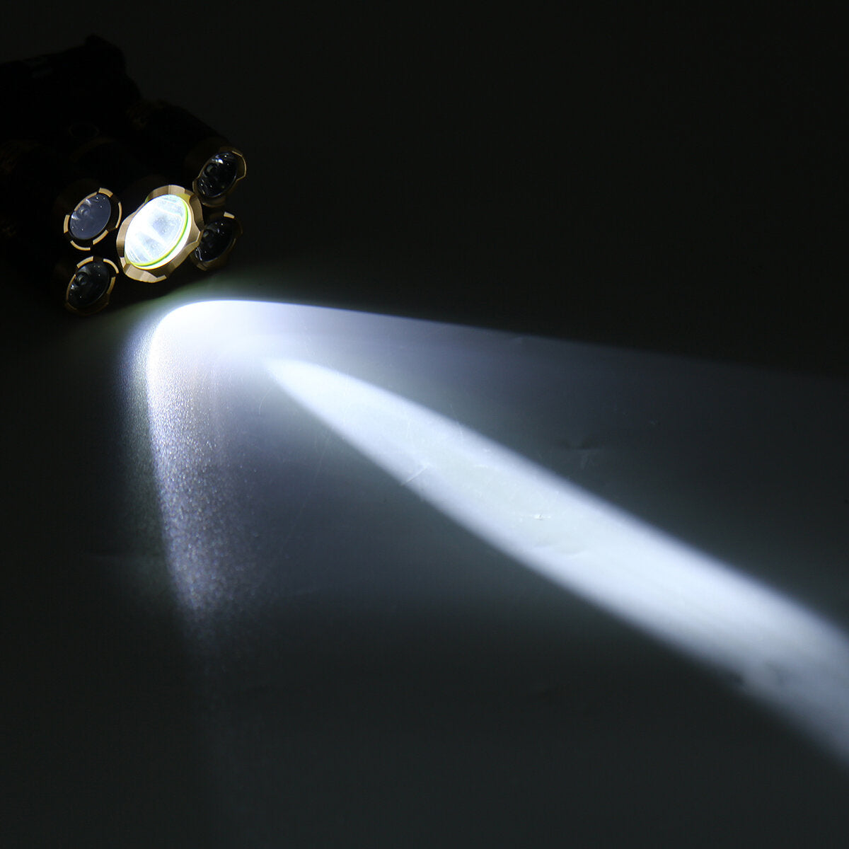 5 LEDs Ultra Bright 90 Rotatable LED Headlight Long Shoot Head Lamp For Hunting Fishing Camping Worker