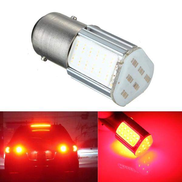 12V Red Four COB LED Brake Turn Signal Rear Light Car Bulb Lamp