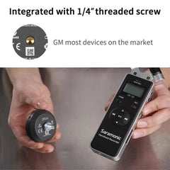 Audio Adapter 2-Channel Microphone Battery-free for DSLR Mirrorless Video Cameras Smartphones Recorders