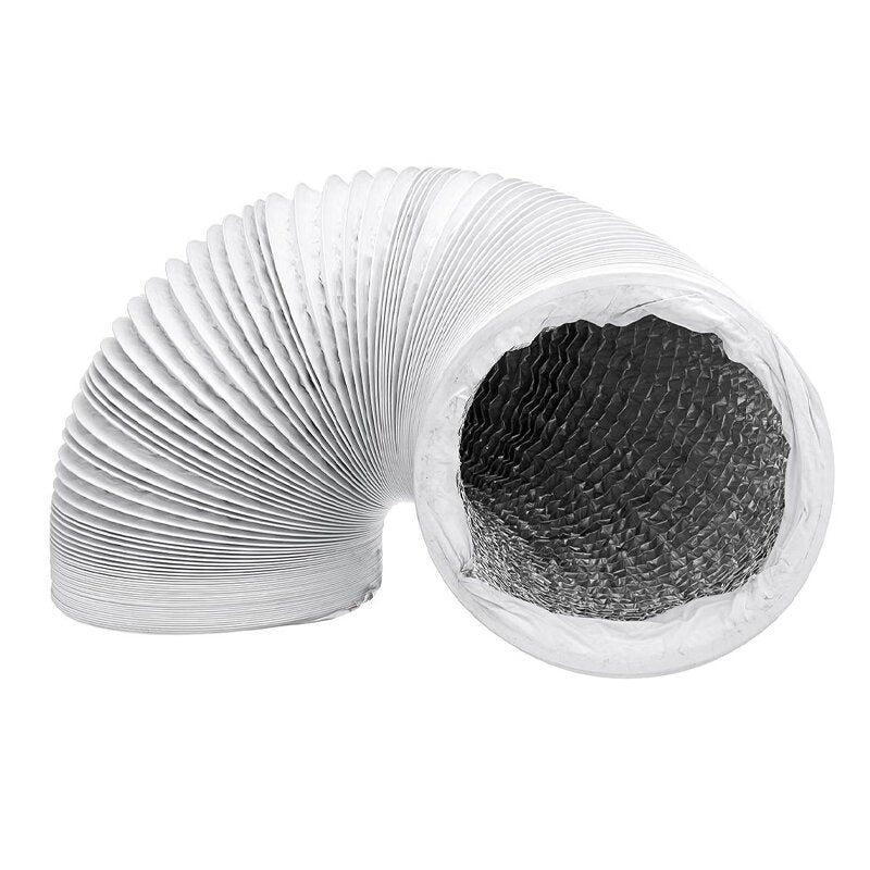 4 Inch Diameter PVC Aluminum Foil Double-layer Smoke Tube 4.92-26.25ft Flexible Exhaust Hole Telescopic Hose