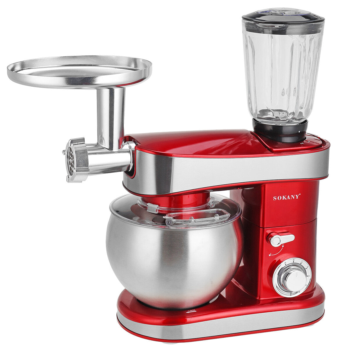 3 in 1 Stand Food Grinder 220V-240V 50Hz 1200W Kitchen Machine Blender Juicer for Cream Meat Whisk Kneading