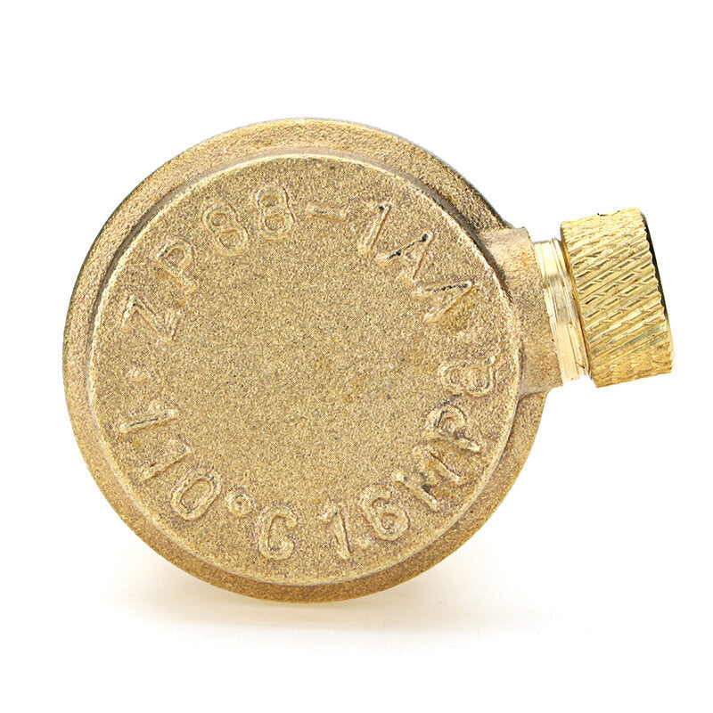 Brass Automatic Air Vent Valve Exhaust Safety Pressure Relief for Water Heater HVAC Pipeline System