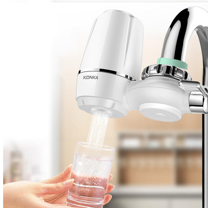 Faucet Water Filter & Elements Washable Filtration Kitchen Basin Tap Purifier Fit Most Faucets