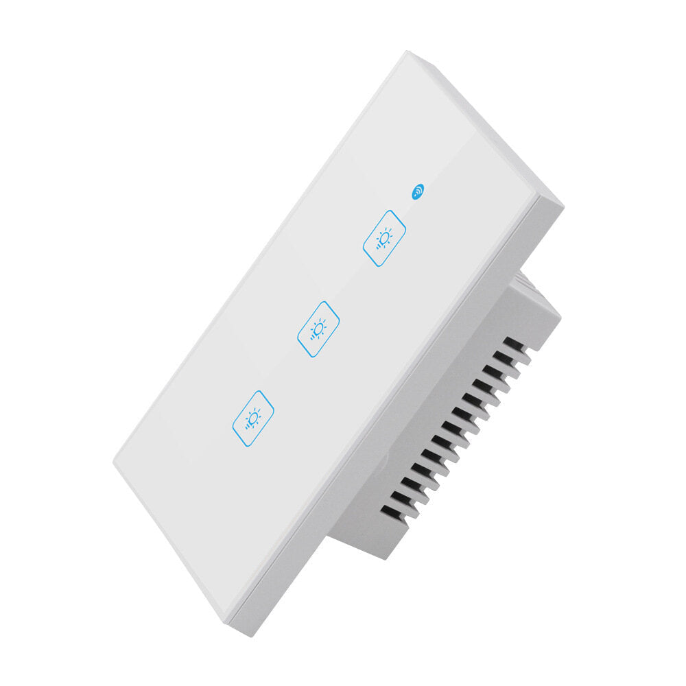 US Standard 1/2/3 Gang WIFI Touch Wall Switch Support Alexa Google Home 250V 2A/400W