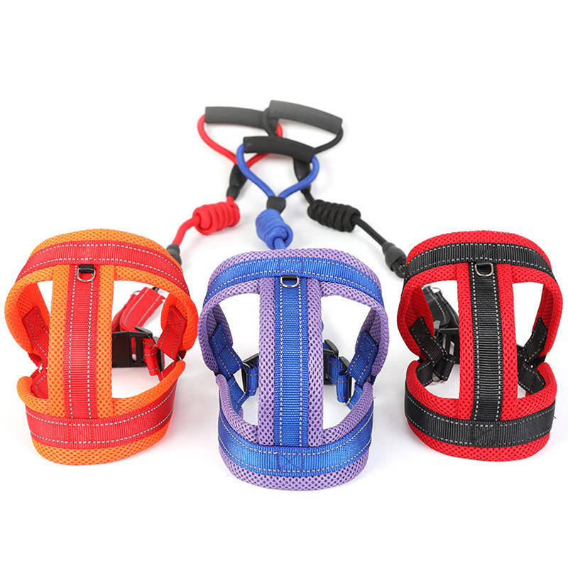 Pet Dog Cat Mesh Breathable Comfortable Strap Dog Traction Rope Chain