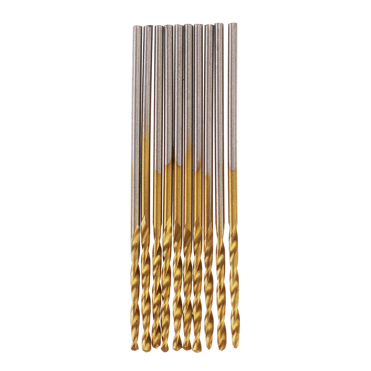 50pcs Titanium Coated High Speed Steel Twist Drill Bit1/1.5/2/2.5/3mm BitWoodworking
