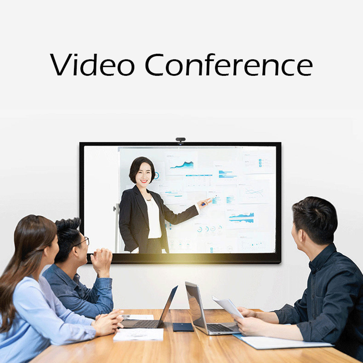 Webcam with Microphone Full HD 1080P Streaming Camera for Macbook