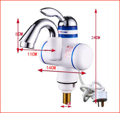 3 Seconds Instant Electric Shower Water Heater Tankless Faucet Bathroo Wate