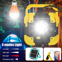 Portable LED Work Light USB Rechargeable 360Adjustable Flashlight w/ Light Bulb