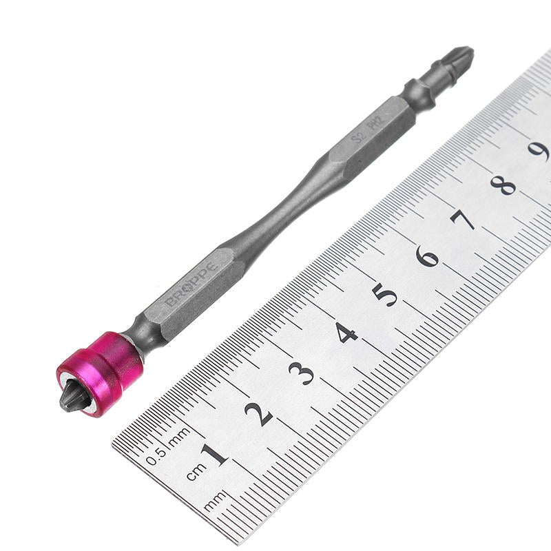 10pcs 100mm Magnetic PH2 Screwdriver Bit ABS Ring 1/4 Inch Hex Shank Drywall Screwdriver