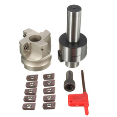 Shank Extension Rod Face End Mill Cutter With 10Pcs APMT1604 Inserts
