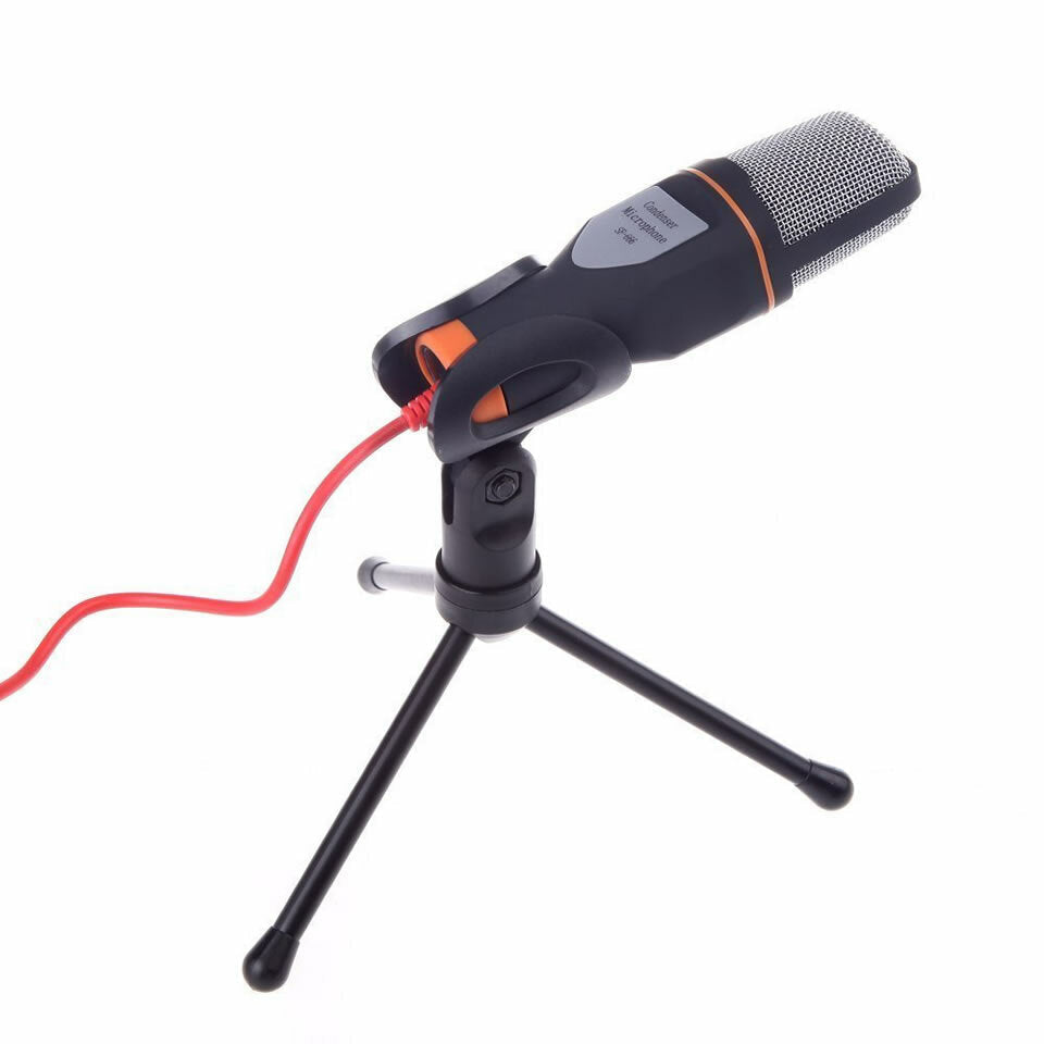 Professional Condenser Microphone for computer Laptop Singing Speech Meeting Desktop Studio 3.5mm