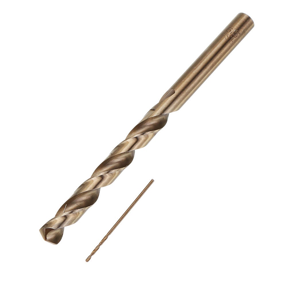 19pcs 1-10mm HSS M35 Cobalt Twist Drill Bit Set for Metal Wood Drilling