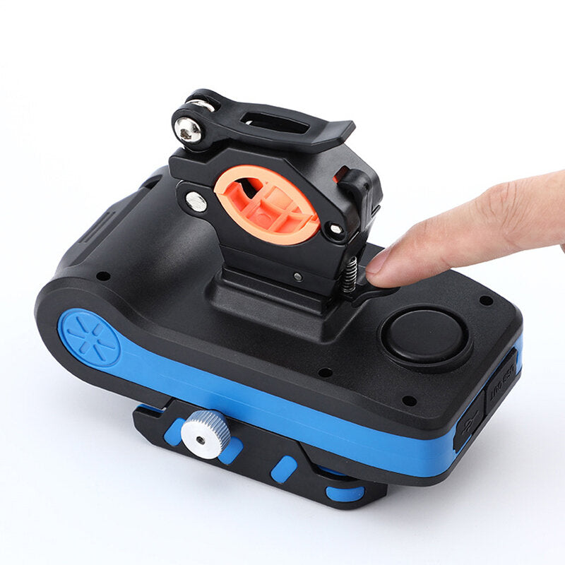 4-in-1 4000mAh 550LM Bike Light USB Rechargeable Power Bank Waterproof Phone Holder Headlight With Bike Horn