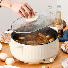 Electric Steamer Cooker 400W-1000W 1.7L/2.2L/2.7L Multifunction Cooking Pot Hot Pot Non-Stick Liner