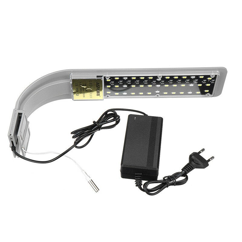 15W LED Aquarium Light Fish Clip-on Lighting Touch Control Tank Grow LED Planting Lamp