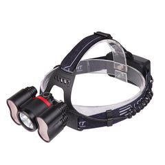 2500LM T6+2* SMD Light Headlamp 18650 Battery USB Interface 4 Modes Waterproof Camping Bike Bicycle Cycling Hiking Fishing Light