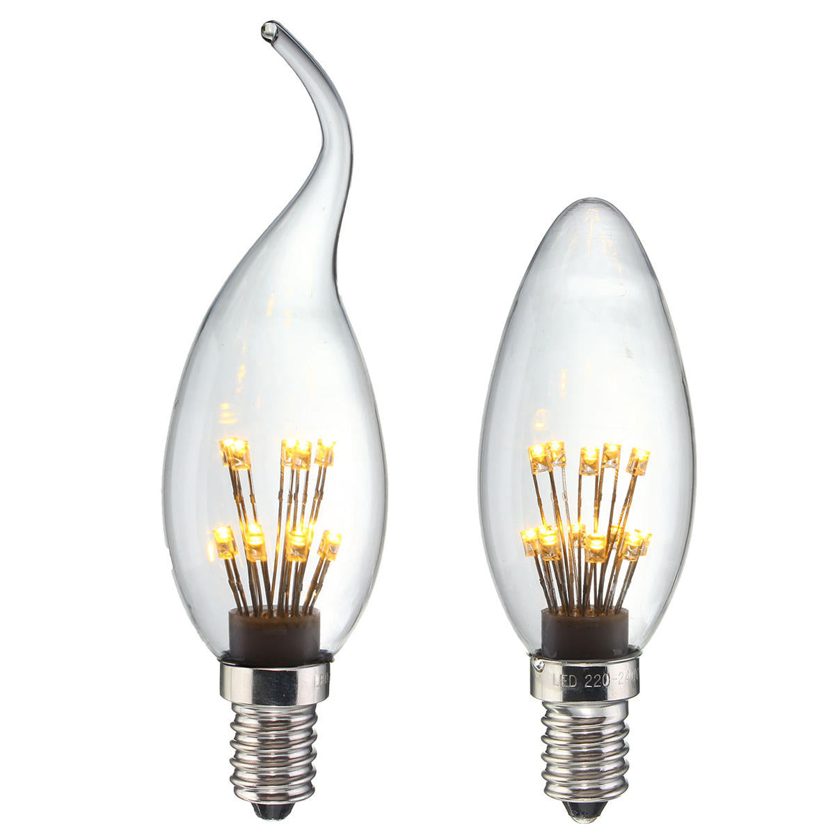 Light 1.5W Star Starry Sky LED Firework Filament Retro Decor Christmas Light Bulb 220V
