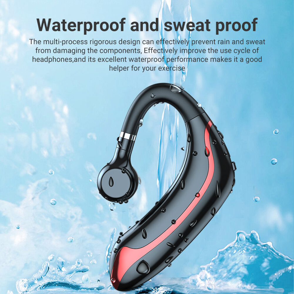 180Rotating Bluetooth 5.0 Playtime 25 Hours Single Headset Waterproof Touch Control Headphone