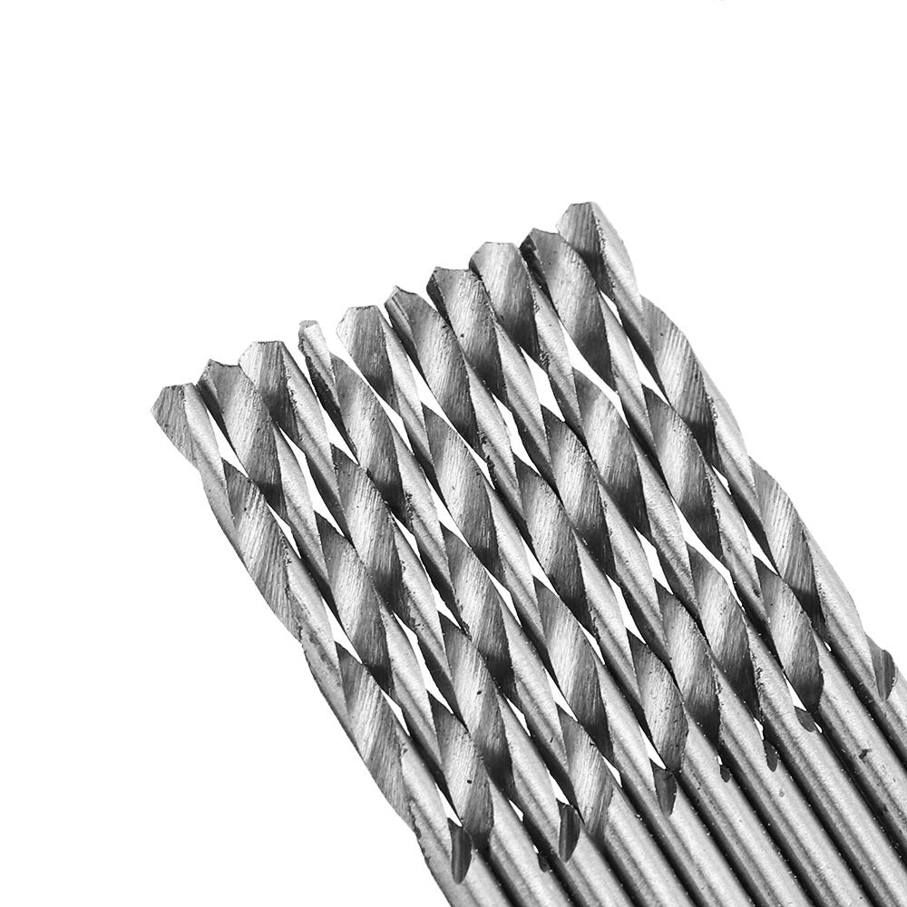 10Pcs 2.2-4.0mm Drill Bit HSS High Speed Steel Straight Shank Twist For Hand